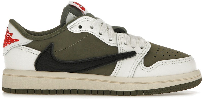 Air Jordan 1 'Retro Low OG SP Travis Scott Medium Olive' (PS)