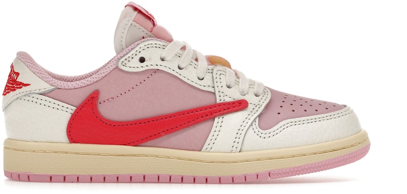 Air Jordan 1 'Retro Low OG SP Travis Scott Sail Tropical Pink' (PS)