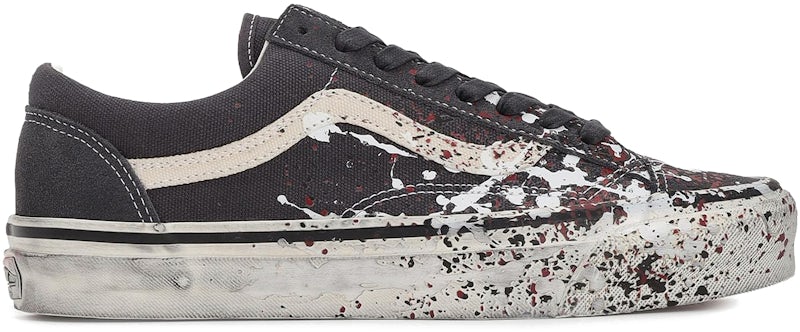 Old Skool 'Premium 36 Paint Splatter Charcoal Grey'