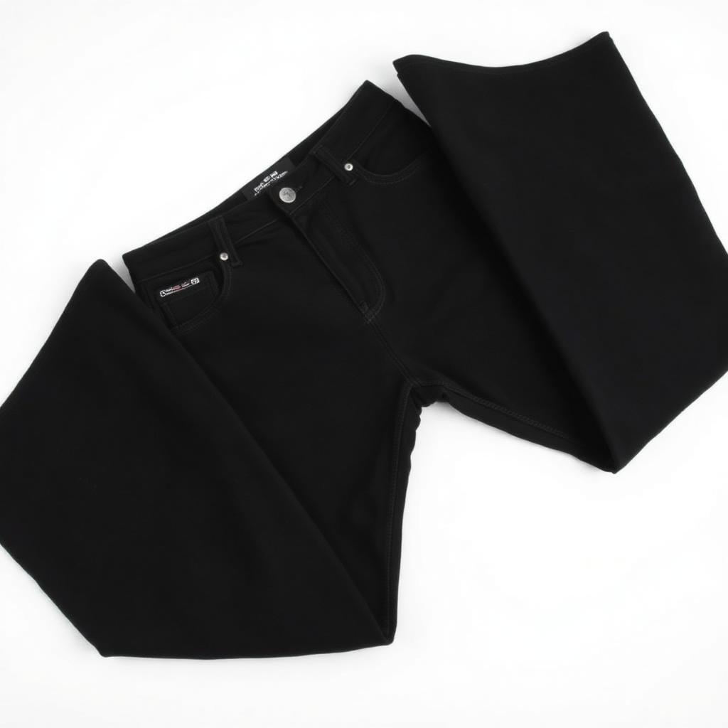 Selvedge Wide Leg 'Washed Black'