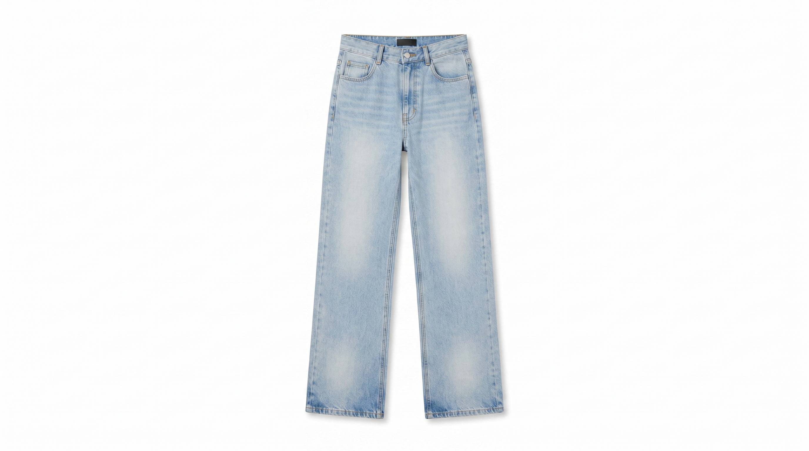 Selvedge Wide Leg 'Washed Black'